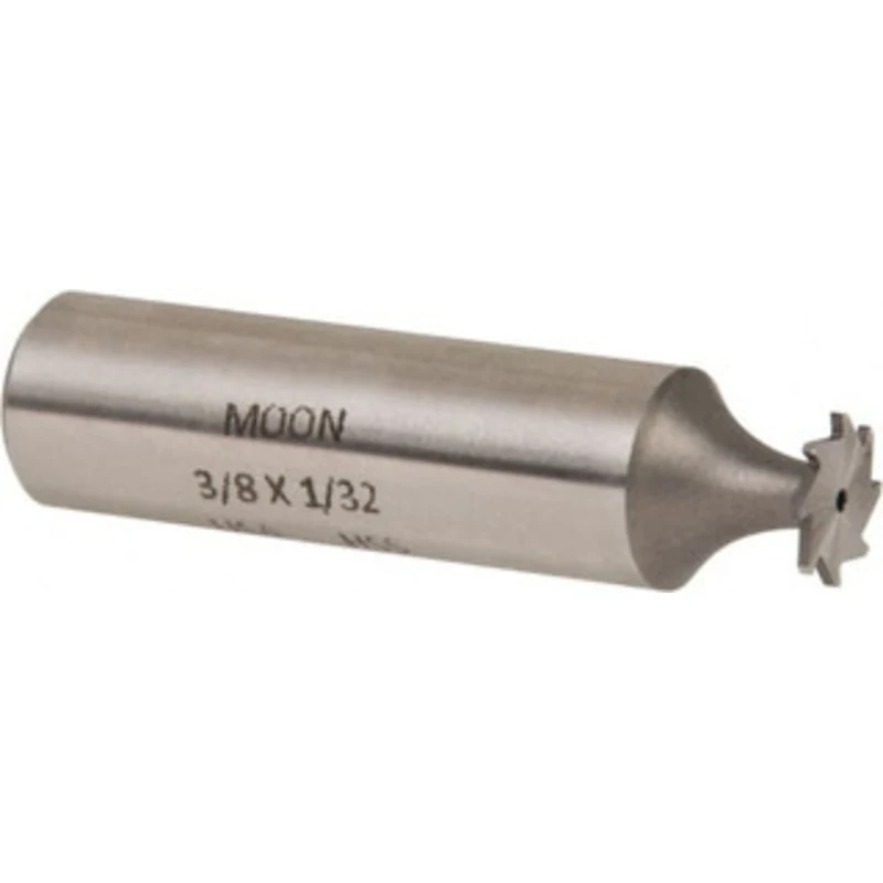 Made in USA 3/8 Cut Diam, 1/32 Cut Width, 1/2 Shank, Straight-Tooth Woodruff Keyseat Cutter High Speed Steel, Uncoate...